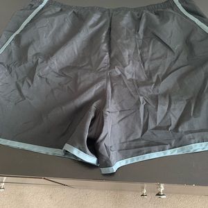 Lands End running shorts, black match the jacket fully lined brand new no tags